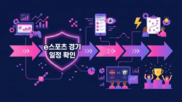e스포츠 경기 일정 확인