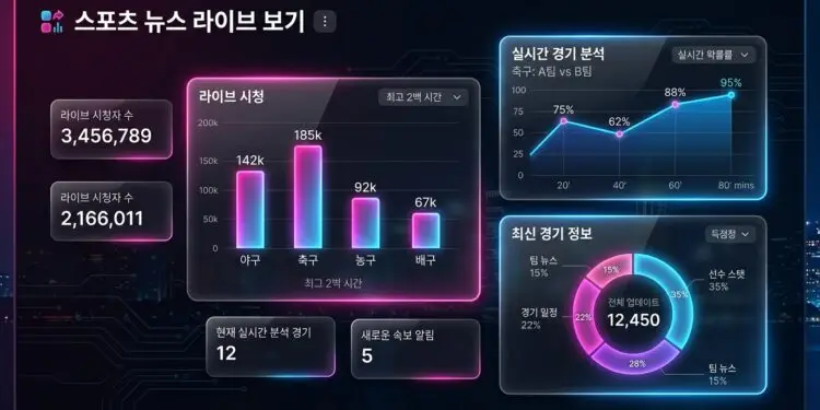 스포츠 뉴스 라이브 보기
