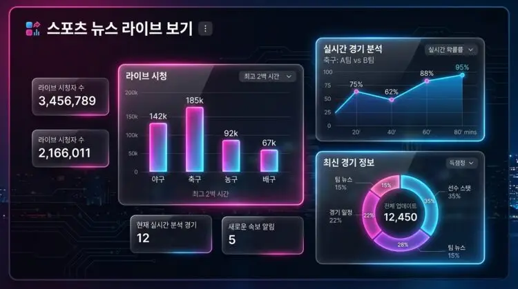 스포츠 뉴스 라이브 보기