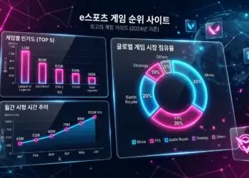 e스포츠 게임 순위 사이트