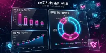 e스포츠 게임 순위 사이트