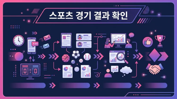 스포츠 경기 결과 확인