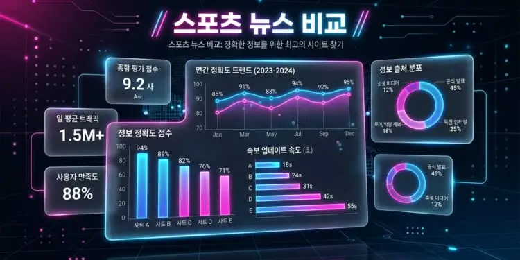 스포츠 뉴스 비교