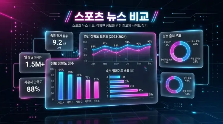스포츠 뉴스 비교