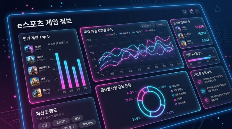 e스포츠 게임 정보
